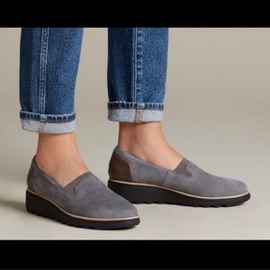 Clarks Suede Slip-on Loafer Sharon Dolly size 9.5